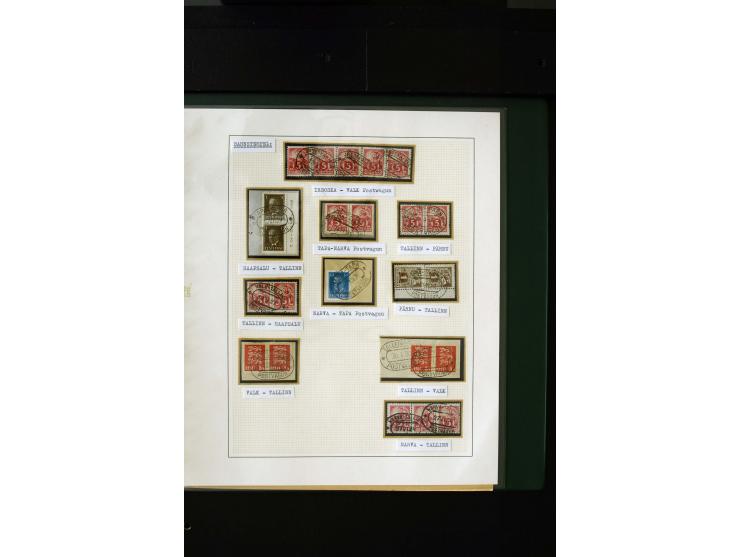 CANCELLATIONS: AA AG - VÖHMA-KABALA, extensive 4 volume collection with many hundred pieces, mostly very clean and complete c