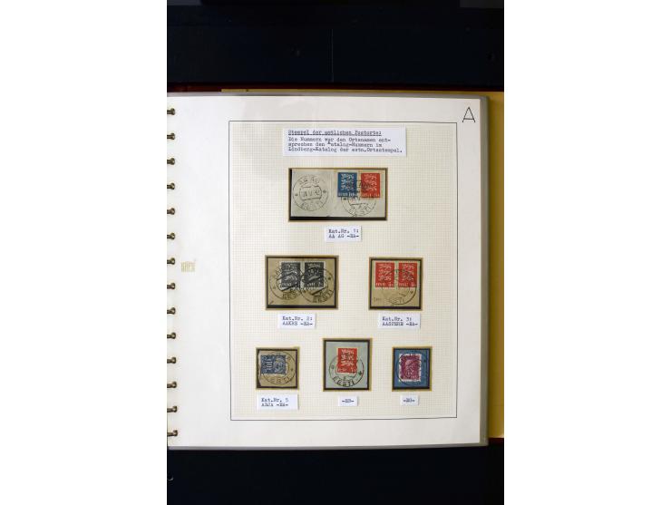 CANCELLATIONS: AA AG - VÖHMA-KABALA, extensive 4 volume collection with many hundred pieces, mostly very clean and complete c