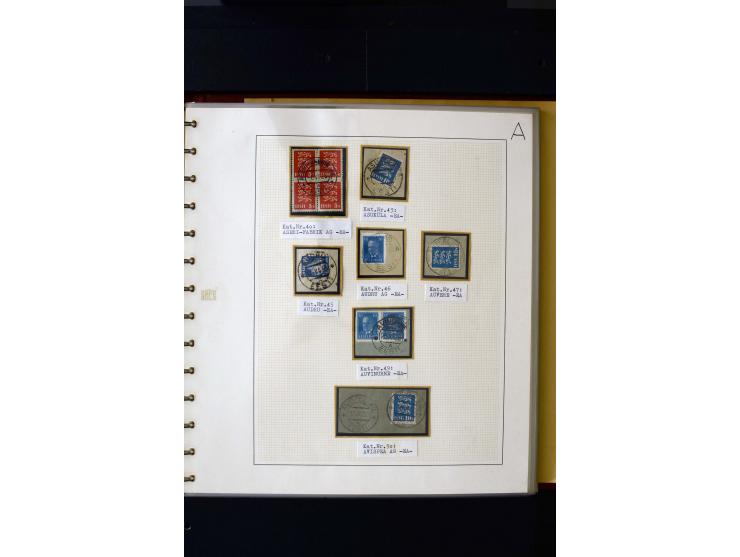 CANCELLATIONS: AA AG - VÖHMA-KABALA, extensive 4 volume collection with many hundred pieces, mostly very clean and complete c