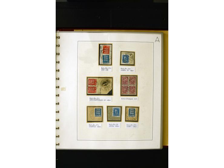 CANCELLATIONS: AA AG - VÖHMA-KABALA, extensive 4 volume collection with many hundred pieces, mostly very clean and complete c