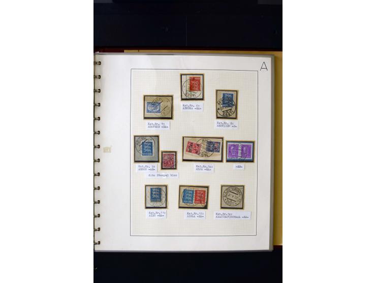 CANCELLATIONS: AA AG - VÖHMA-KABALA, extensive 4 volume collection with many hundred pieces, mostly very clean and complete c