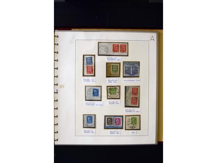 CANCELLATIONS: AA AG - VÖHMA-KABALA, extensive 4 volume collection with many hundred pieces, mostly very clean and complete c