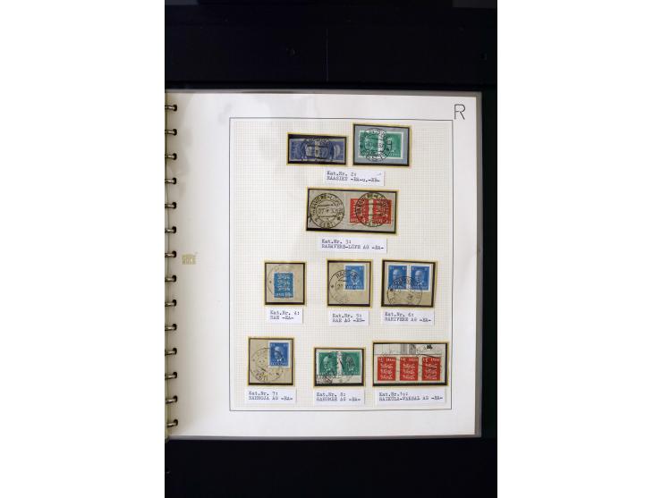 CANCELLATIONS: AA AG - VÖHMA-KABALA, extensive 4 volume collection with many hundred pieces, mostly very clean and complete c