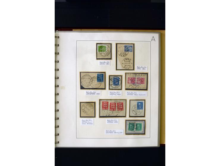 CANCELLATIONS: AA AG - VÖHMA-KABALA, extensive 4 volume collection with many hundred pieces, mostly very clean and complete c