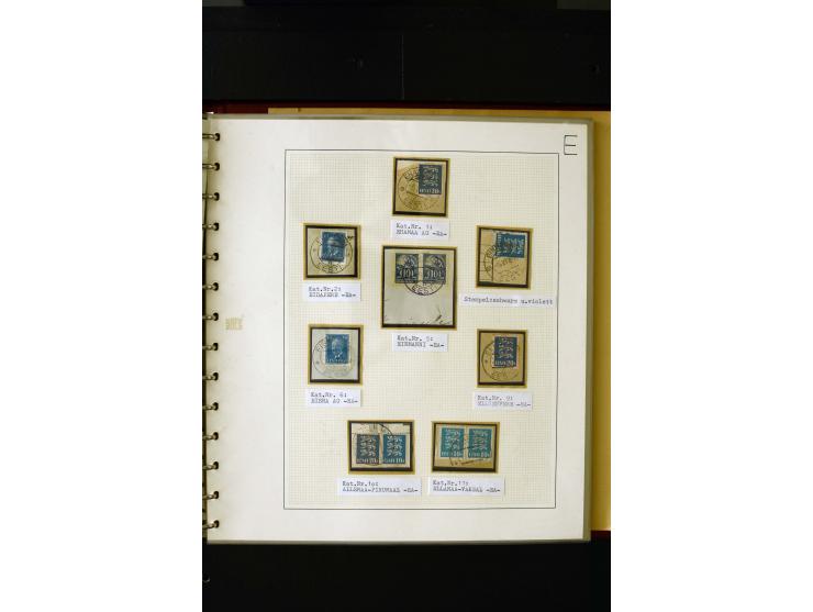 CANCELLATIONS: AA AG - VÖHMA-KABALA, extensive 4 volume collection with many hundred pieces, mostly very clean and complete c