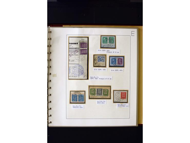 CANCELLATIONS: AA AG - VÖHMA-KABALA, extensive 4 volume collection with many hundred pieces, mostly very clean and complete c