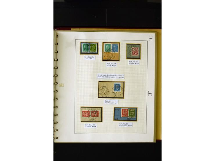 CANCELLATIONS: AA AG - VÖHMA-KABALA, extensive 4 volume collection with many hundred pieces, mostly very clean and complete c