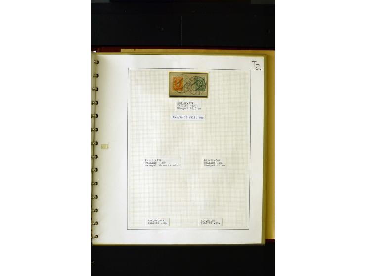 CANCELLATIONS: AA AG - VÖHMA-KABALA, extensive 4 volume collection with many hundred pieces, mostly very clean and complete c