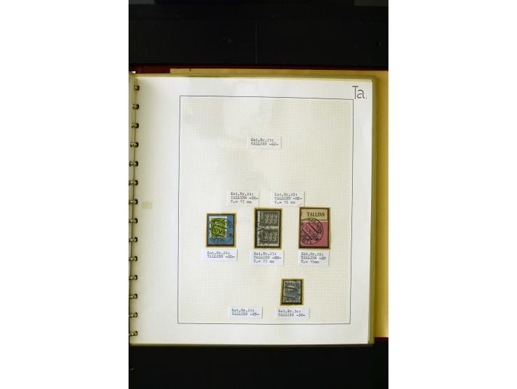 CANCELLATIONS: AA AG - VÖHMA-KABALA, extensive 4 volume collection with many hundred pieces, mostly very clean and complete c