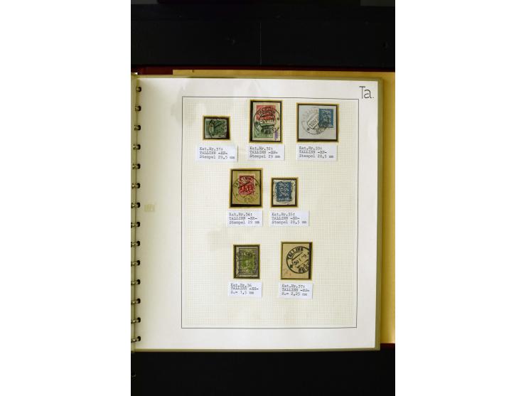 CANCELLATIONS: AA AG - VÖHMA-KABALA, extensive 4 volume collection with many hundred pieces, mostly very clean and complete c