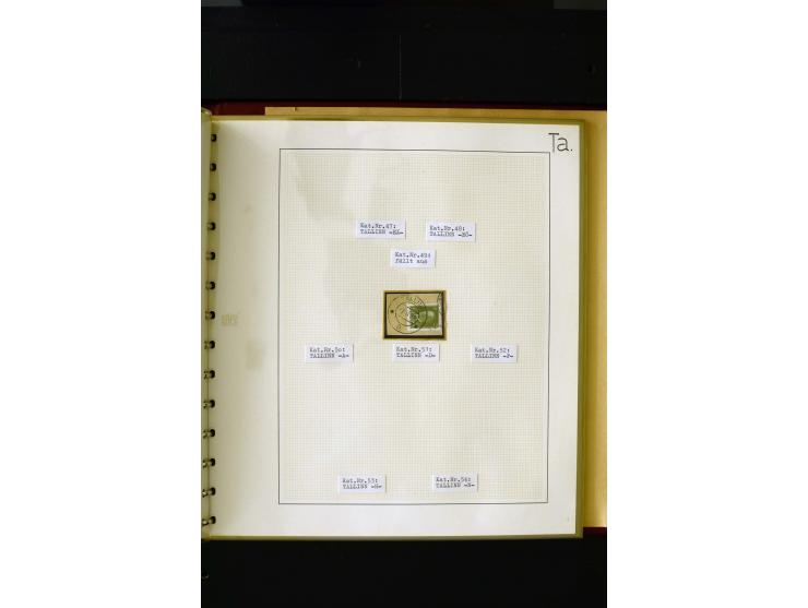 CANCELLATIONS: AA AG - VÖHMA-KABALA, extensive 4 volume collection with many hundred pieces, mostly very clean and complete c