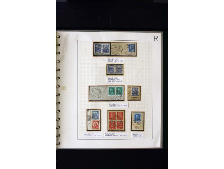 CANCELLATIONS: AA AG - VÖHMA-KABALA, extensive 4 volume collection with many hundred pieces, mostly very clean and complete c