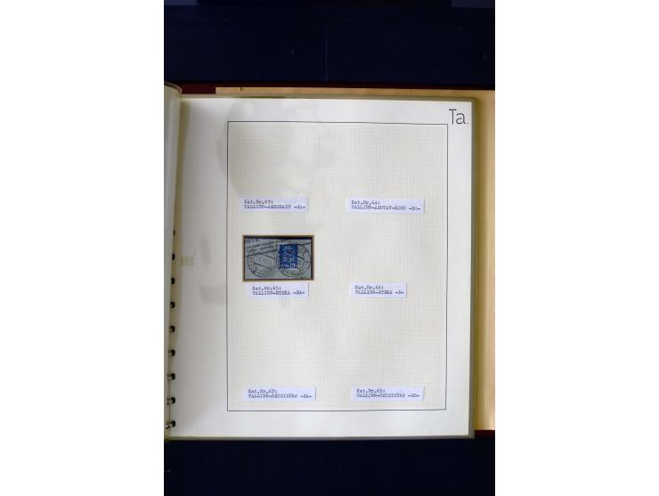 CANCELLATIONS: AA AG - VÖHMA-KABALA, extensive 4 volume collection with many hundred pieces, mostly very clean and complete c