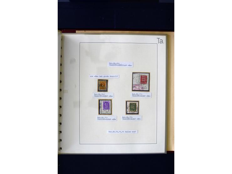 CANCELLATIONS: AA AG - VÖHMA-KABALA, extensive 4 volume collection with many hundred pieces, mostly very clean and complete c