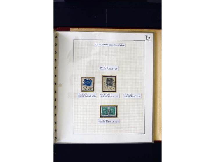 CANCELLATIONS: AA AG - VÖHMA-KABALA, extensive 4 volume collection with many hundred pieces, mostly very clean and complete c