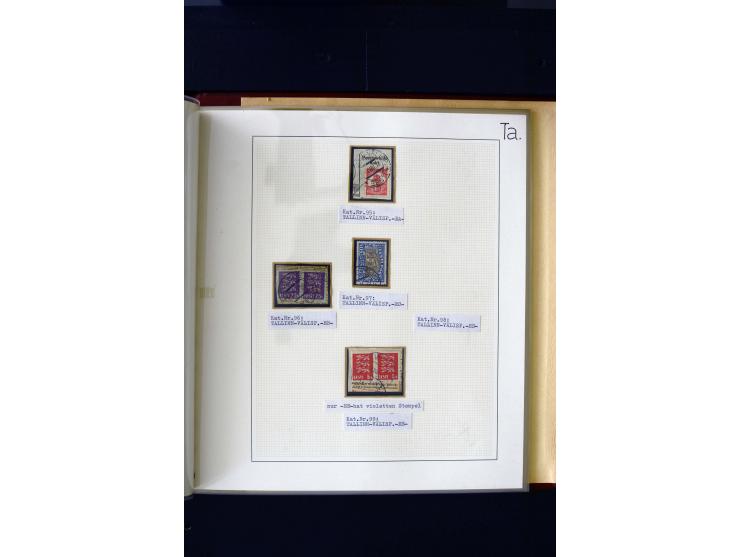 CANCELLATIONS: AA AG - VÖHMA-KABALA, extensive 4 volume collection with many hundred pieces, mostly very clean and complete c