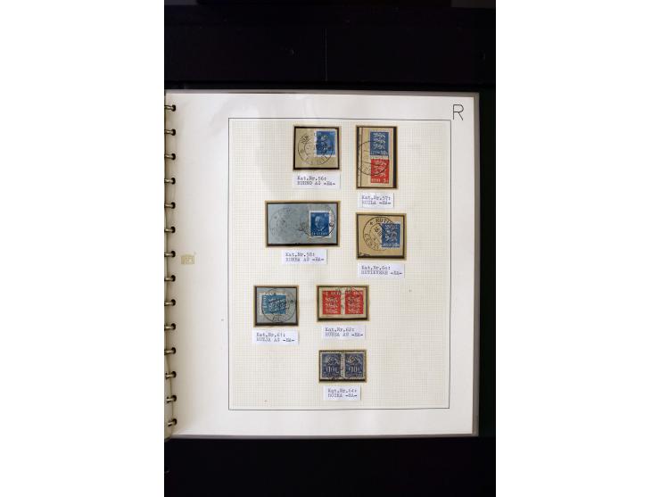 CANCELLATIONS: AA AG - VÖHMA-KABALA, extensive 4 volume collection with many hundred pieces, mostly very clean and complete c