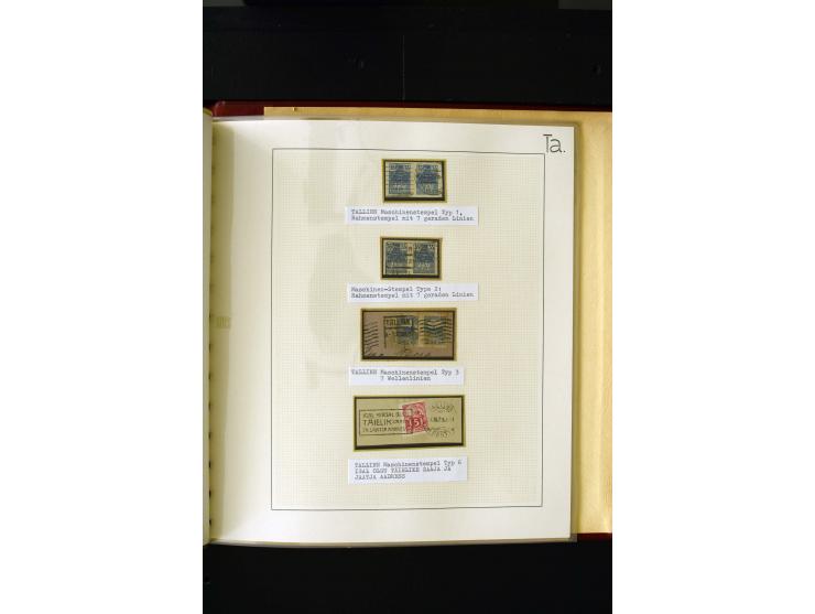 CANCELLATIONS: AA AG - VÖHMA-KABALA, extensive 4 volume collection with many hundred pieces, mostly very clean and complete c