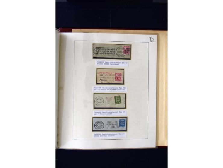 CANCELLATIONS: AA AG - VÖHMA-KABALA, extensive 4 volume collection with many hundred pieces, mostly very clean and complete c