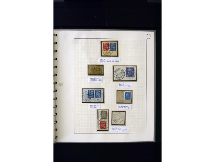 CANCELLATIONS: AA AG - VÖHMA-KABALA, extensive 4 volume collection with many hundred pieces, mostly very clean and complete c