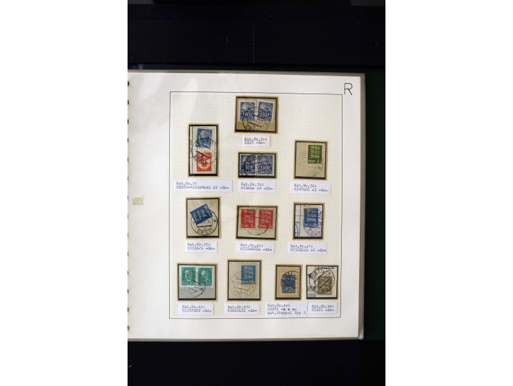 CANCELLATIONS: AA AG - VÖHMA-KABALA, extensive 4 volume collection with many hundred pieces, mostly very clean and complete c