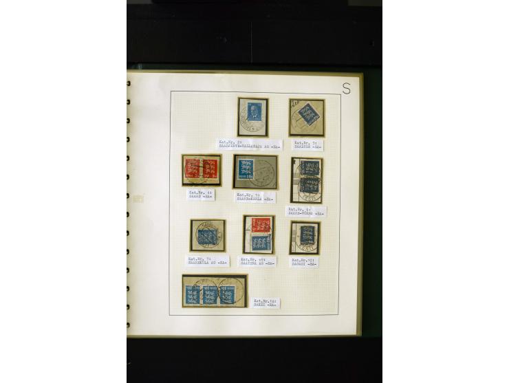 CANCELLATIONS: AA AG - VÖHMA-KABALA, extensive 4 volume collection with many hundred pieces, mostly very clean and complete c