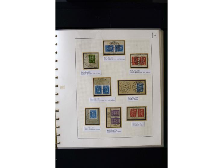 CANCELLATIONS: AA AG - VÖHMA-KABALA, extensive 4 volume collection with many hundred pieces, mostly very clean and complete c