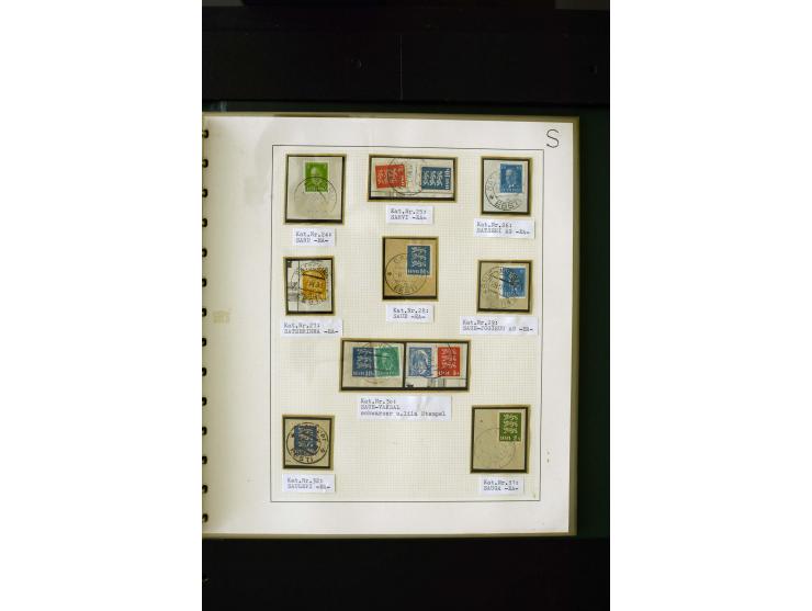 CANCELLATIONS: AA AG - VÖHMA-KABALA, extensive 4 volume collection with many hundred pieces, mostly very clean and complete c