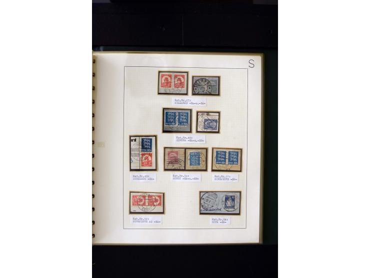 CANCELLATIONS: AA AG - VÖHMA-KABALA, extensive 4 volume collection with many hundred pieces, mostly very clean and complete c