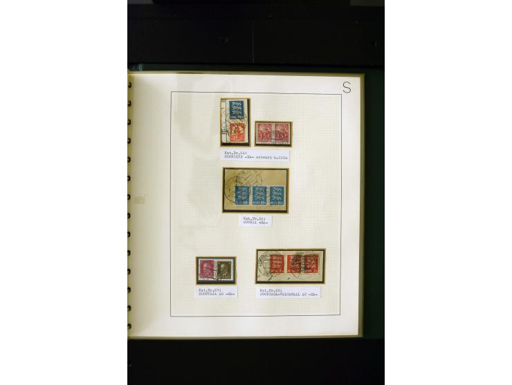 CANCELLATIONS: AA AG - VÖHMA-KABALA, extensive 4 volume collection with many hundred pieces, mostly very clean and complete c