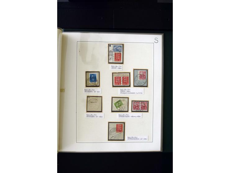 CANCELLATIONS: AA AG - VÖHMA-KABALA, extensive 4 volume collection with many hundred pieces, mostly very clean and complete c