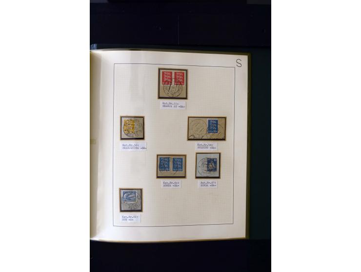 CANCELLATIONS: AA AG - VÖHMA-KABALA, extensive 4 volume collection with many hundred pieces, mostly very clean and complete c