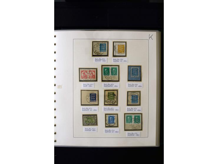 CANCELLATIONS: AA AG - VÖHMA-KABALA, extensive 4 volume collection with many hundred pieces, mostly very clean and complete c