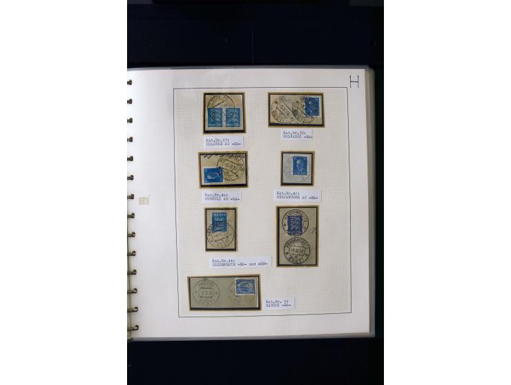 CANCELLATIONS: AA AG - VÖHMA-KABALA, extensive 4 volume collection with many hundred pieces, mostly very clean and complete c