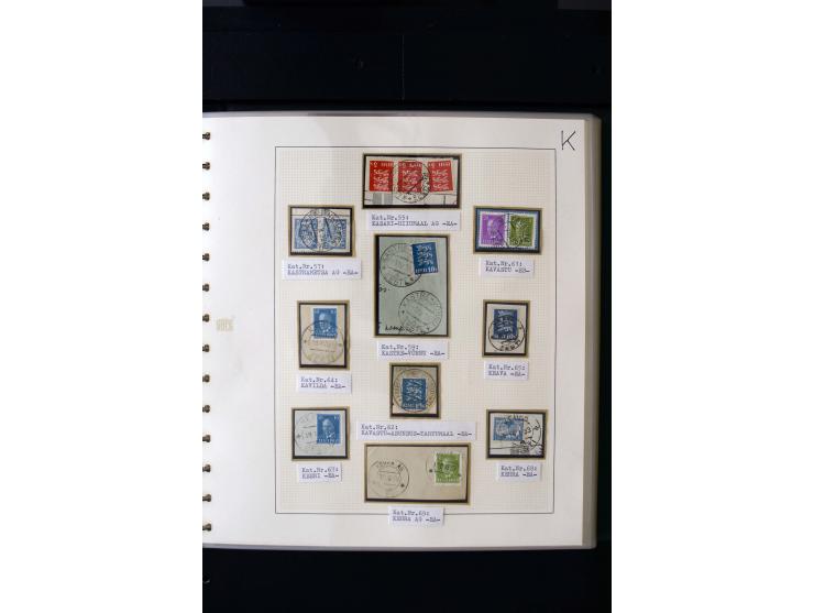 CANCELLATIONS: AA AG - VÖHMA-KABALA, extensive 4 volume collection with many hundred pieces, mostly very clean and complete c