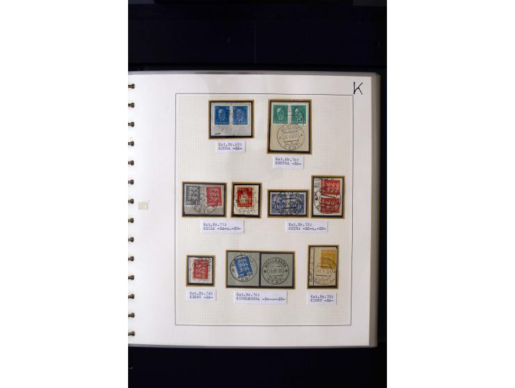 CANCELLATIONS: AA AG - VÖHMA-KABALA, extensive 4 volume collection with many hundred pieces, mostly very clean and complete c