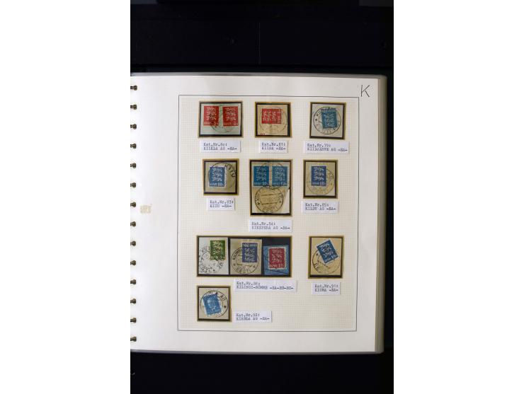 CANCELLATIONS: AA AG - VÖHMA-KABALA, extensive 4 volume collection with many hundred pieces, mostly very clean and complete c