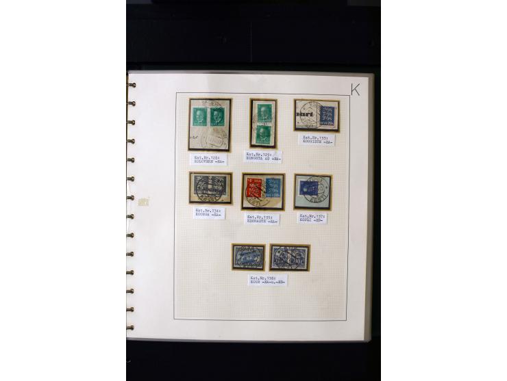 CANCELLATIONS: AA AG - VÖHMA-KABALA, extensive 4 volume collection with many hundred pieces, mostly very clean and complete c