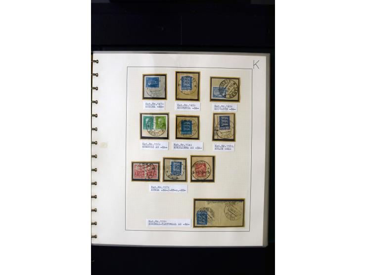 CANCELLATIONS: AA AG - VÖHMA-KABALA, extensive 4 volume collection with many hundred pieces, mostly very clean and complete c