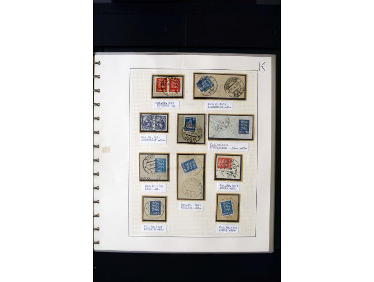 CANCELLATIONS: AA AG - VÖHMA-KABALA, extensive 4 volume collection with many hundred pieces, mostly very clean and complete c