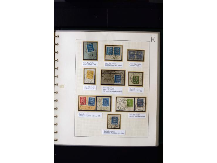 CANCELLATIONS: AA AG - VÖHMA-KABALA, extensive 4 volume collection with many hundred pieces, mostly very clean and complete c