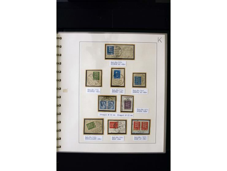 CANCELLATIONS: AA AG - VÖHMA-KABALA, extensive 4 volume collection with many hundred pieces, mostly very clean and complete c