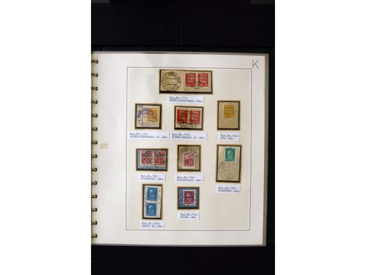 CANCELLATIONS: AA AG - VÖHMA-KABALA, extensive 4 volume collection with many hundred pieces, mostly very clean and complete c