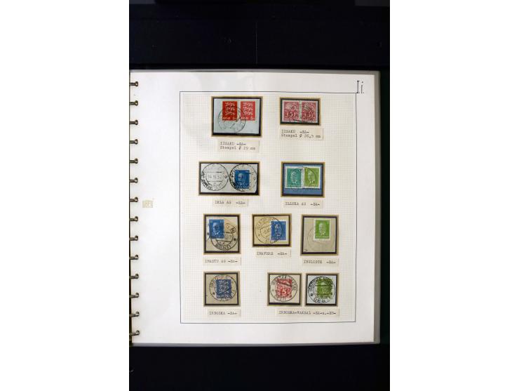 CANCELLATIONS: AA AG - VÖHMA-KABALA, extensive 4 volume collection with many hundred pieces, mostly very clean and complete c