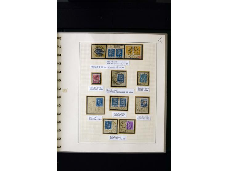 CANCELLATIONS: AA AG - VÖHMA-KABALA, extensive 4 volume collection with many hundred pieces, mostly very clean and complete c