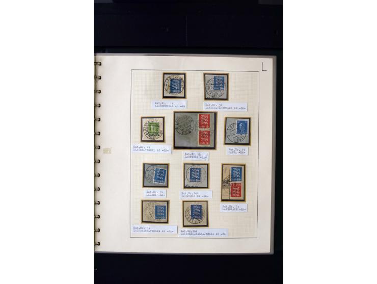 CANCELLATIONS: AA AG - VÖHMA-KABALA, extensive 4 volume collection with many hundred pieces, mostly very clean and complete c