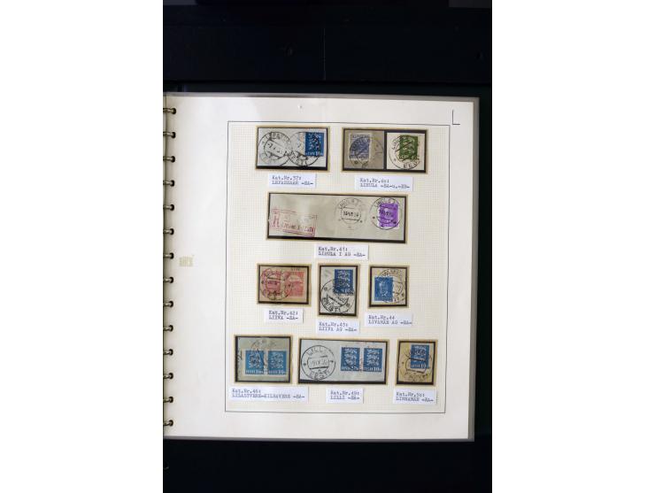 CANCELLATIONS: AA AG - VÖHMA-KABALA, extensive 4 volume collection with many hundred pieces, mostly very clean and complete c