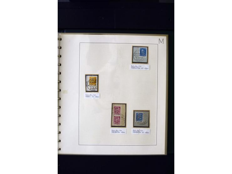 CANCELLATIONS: AA AG - VÖHMA-KABALA, extensive 4 volume collection with many hundred pieces, mostly very clean and complete c