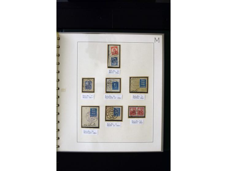 CANCELLATIONS: AA AG - VÖHMA-KABALA, extensive 4 volume collection with many hundred pieces, mostly very clean and complete c