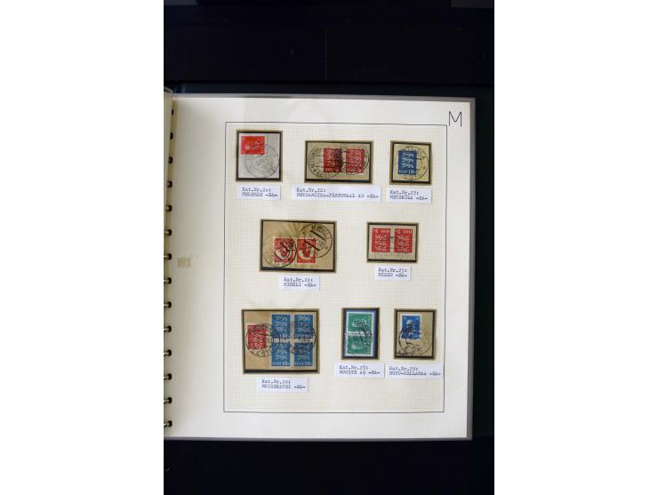 CANCELLATIONS: AA AG - VÖHMA-KABALA, extensive 4 volume collection with many hundred pieces, mostly very clean and complete c